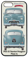 Standard Vanguard Phase 1a 1953-55 (blue) Phone Cover Vertical